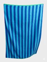 বাথরুম স্ট্রাইপড টাওয়াল 1 পিস Blue  color - Image 3