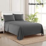 KING SIZE SOLID COLOUR 100% COTTON BEDSHEET (color no-2)