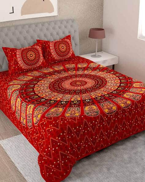 3 KING SIZE 100% COTTON Print BEDSHEET (color no-3) - Image 1