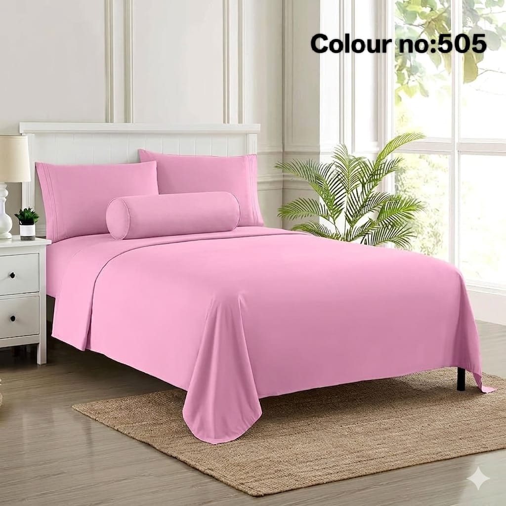 505 KING SIZE SOLID COLOUR 100% COTTON BEDSHEET (color no-505) - Image 1