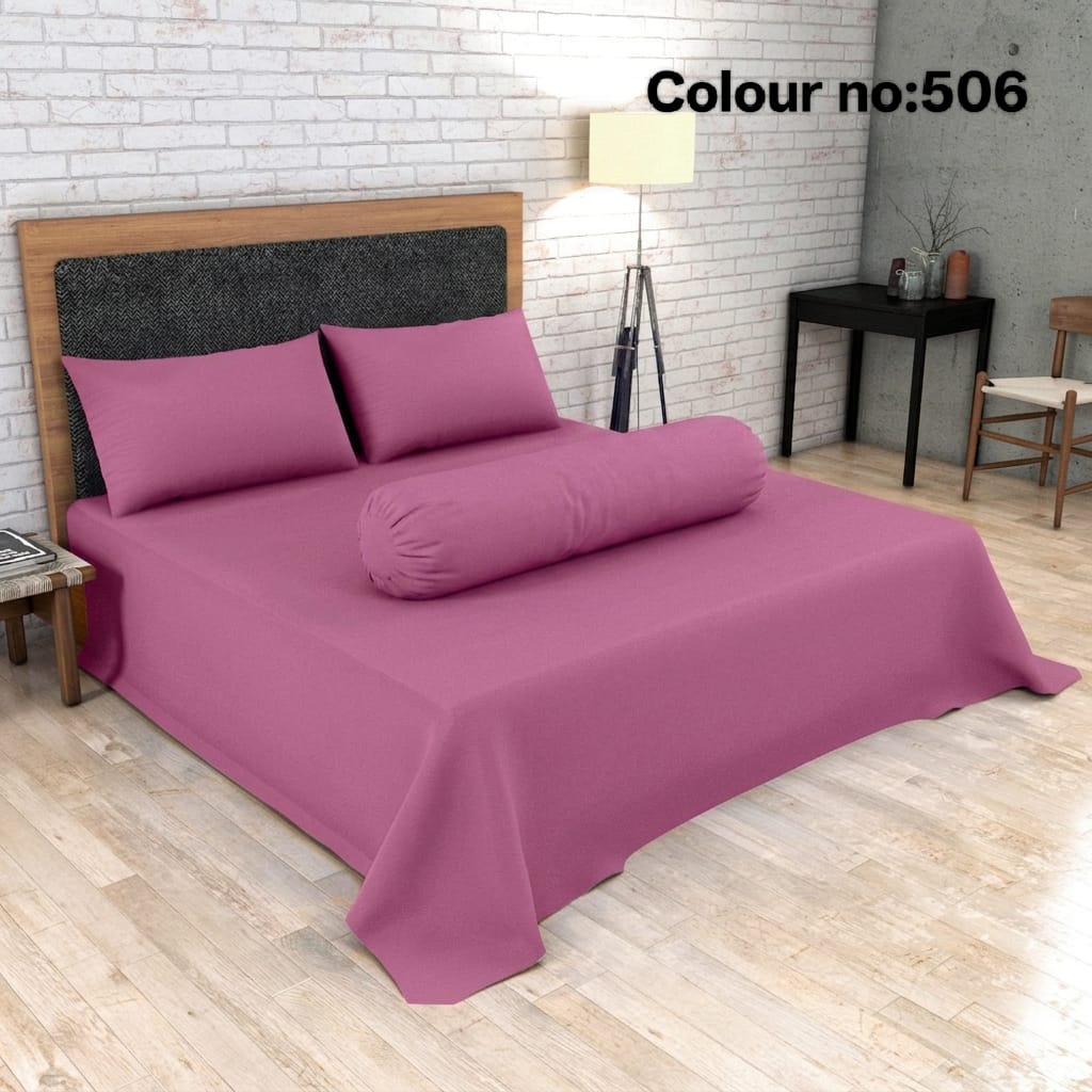 506 KING SIZE SOLID COLOUR 100% COTTON BEDSHEET (color no-506) - Image 1