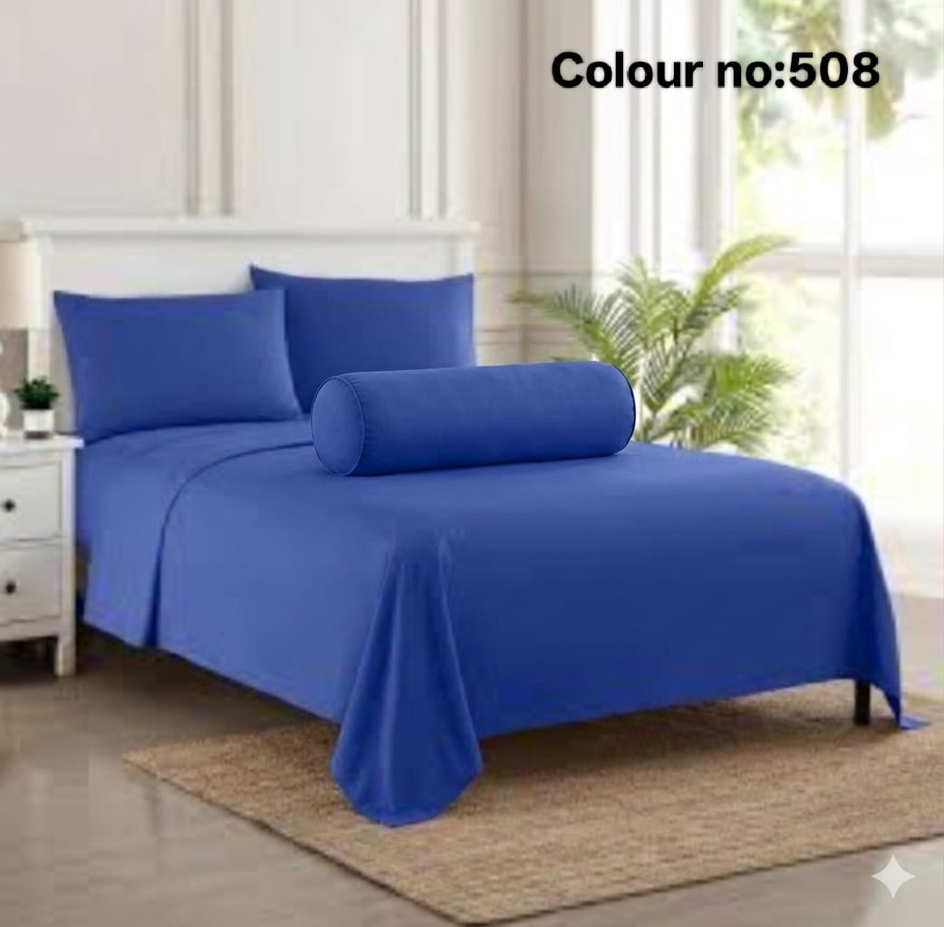 508 KING SIZE SOLID COLOUR 100% COTTON BEDSHEET (color no-508) - Image 1