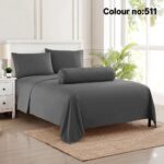 KING SIZE SOLID COLOUR 100% COTTON BEDSHEET (color no-511)