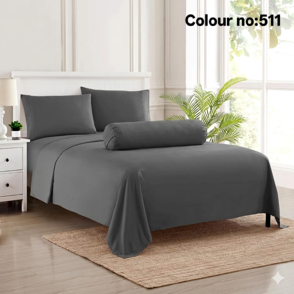 511 KING SIZE SOLID COLOUR 100% COTTON BEDSHEET (color no-511) - Image 1