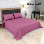 KING SIZE SOLID COLOUR 100% COTTON BEDSHEET (color no-7)