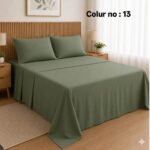 KING SIZE SOLID COLOUR 100% COTTON BEDSHEET (color no-13)