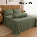 KING SIZE SOLID COLOUR 100% COTTON BEDSHEET (color no-513)