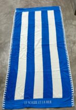 1 পিস  চেয়ার কভার টাওয়াল VIP Towel Blue  color - Image 2