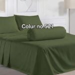 KING SIZE SOLID COLOUR 100% BEDSHEET (color no-521)