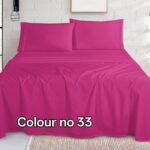 KING SIZE SOLID COLOUR 100% COTTON BEDSHEET (color no-33)