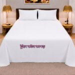 KING SIZE SOLID COLOUR 100% টুইল COTTON BEDSHEET (color no-30)